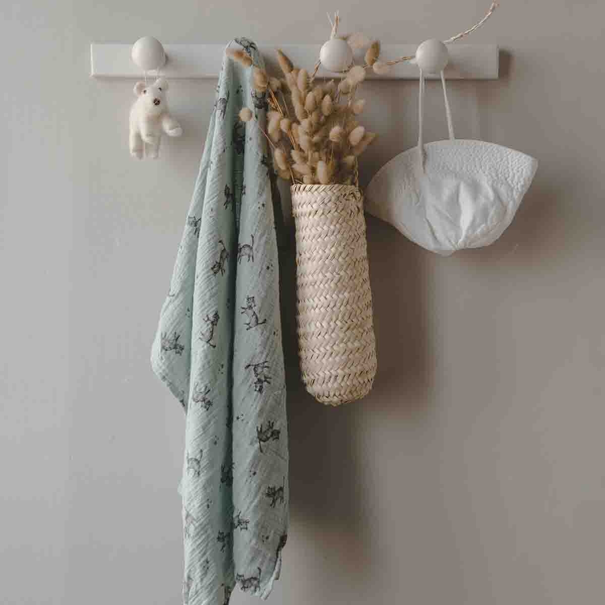 Panno in mussola 70 x 70 cm - Gattino Azzurro - Apple Pie