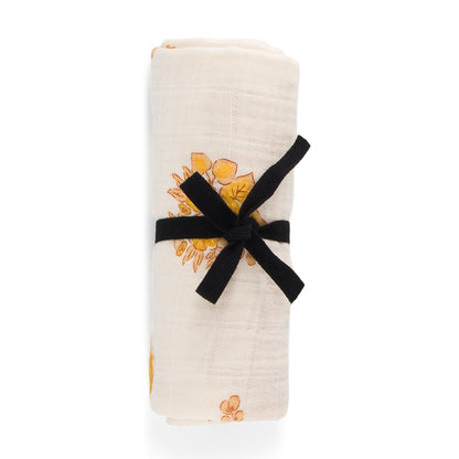 Panno in mussola 70 x 70 cm - Fiore Giallo - Apple Pie
