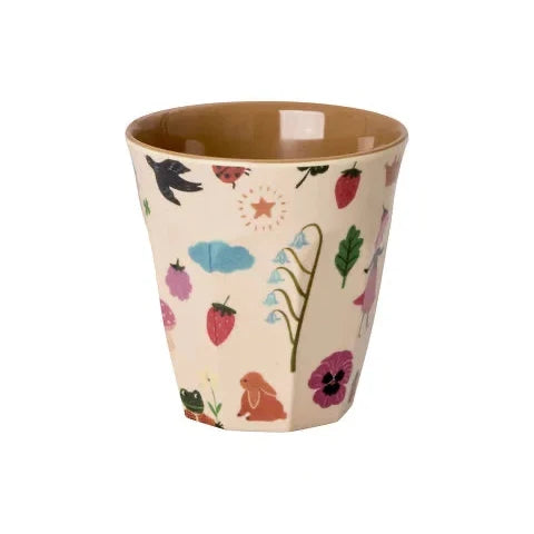 Bicchiere bambino RICE rosa Fairytale in melamina