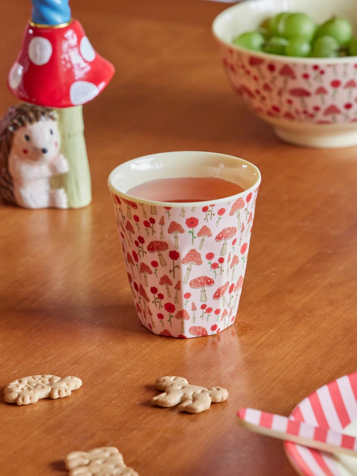 RICE Bicchiere in melamina Pink Happy Forest - Medium - Apple Pie
