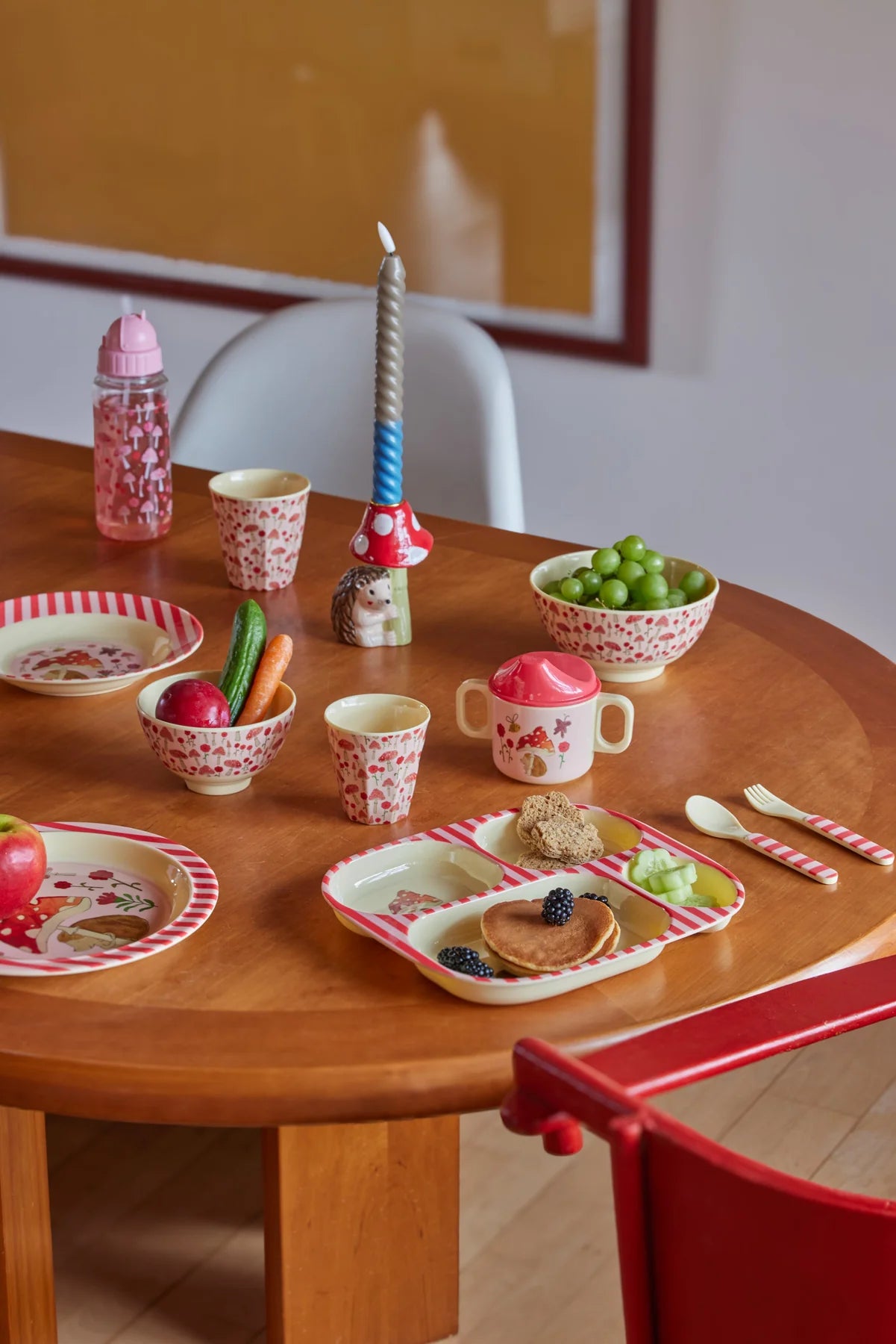 RICE Bicchiere in melamina Pink Happy Forest - Medium - Apple Pie