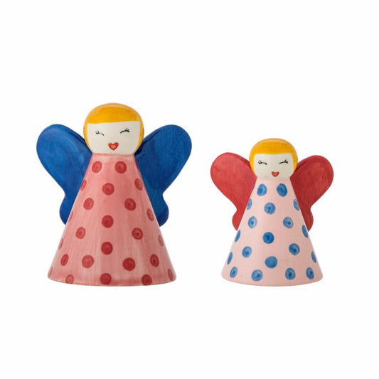 Set 2 angeli decorativi Bloomingville Caramella Deco rosa