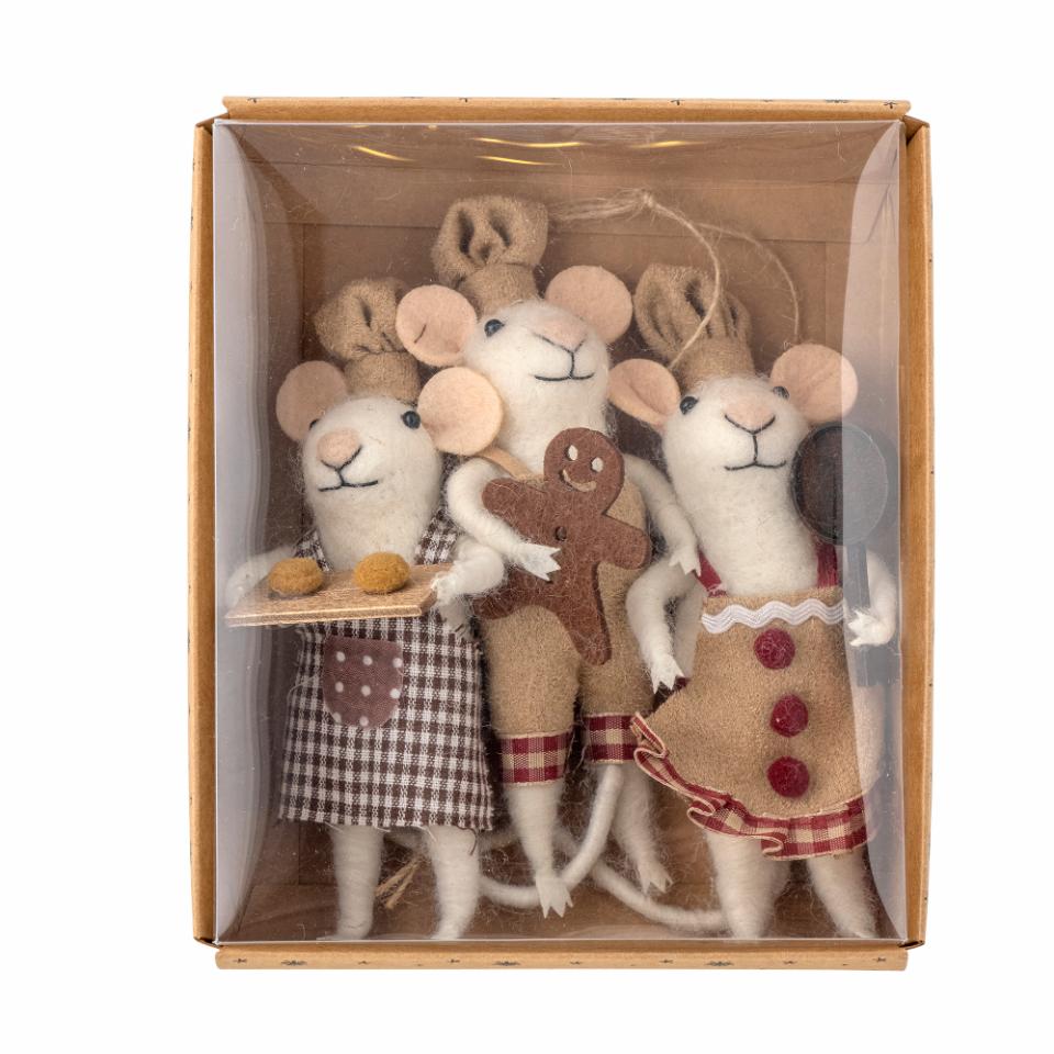 Decorazioni natalizie Bloomingville Peo – set confezionato in scatola trasparente