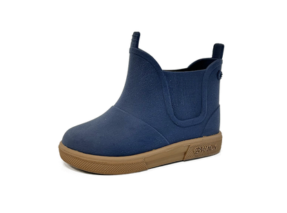 Stivaletti pioggia bambino Boatilus Baby Beatly Brushed Navy Beige impermeabili