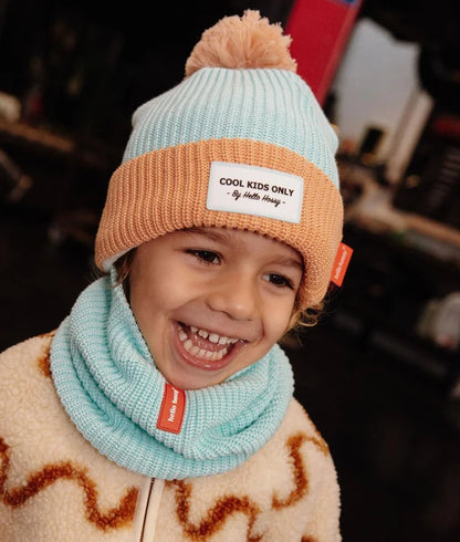 Hello Hossy – Cappellino Color Block Candy con Pompon e Fodera in Pile **IN ARRIVO**