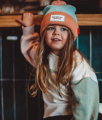 Hello Hossy – Cappellino Color Block Candy con Pompon e Fodera in Pile **IN ARRIVO**