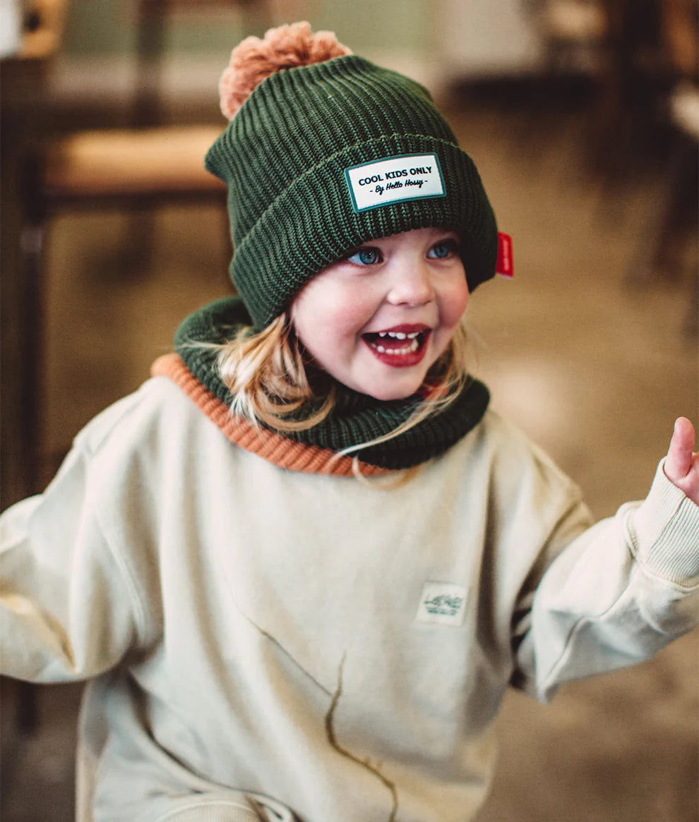 Hello Hossy – Beanie Color Block Forest (Bimbi + Mamma + Papà)