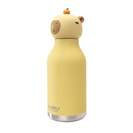 Borraccia termica bambini Asobu Bestie Capybara 475 ml con tappo capibara