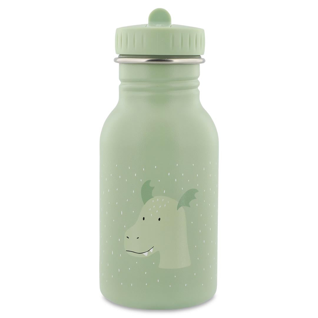 Borraccia Trixie Mr. Drago vista frontale in acciaio per bambini