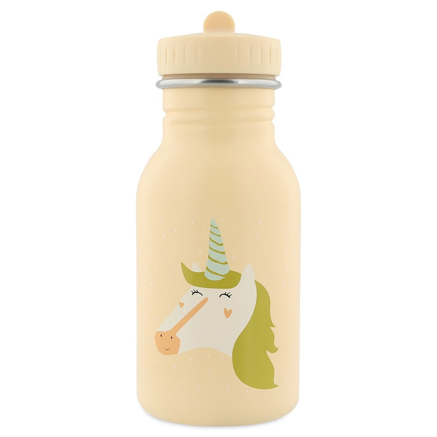 Borraccia Trixie Mrs. Unicorno vista frontale in acciaio per bambini