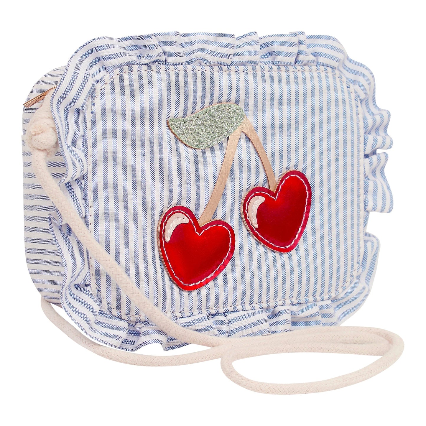 Borsetta bambina Mimi & Lula Striped Cherry Bag con ciliegie rosse