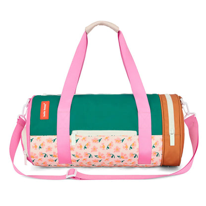 Borsone sport bambina Hello Hossy Springtime con stampa floreale e tracolla