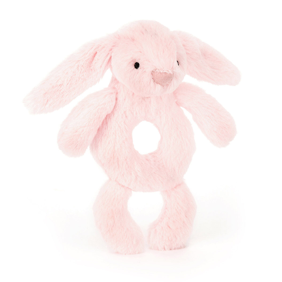 Jellycat Bashful Pink Bunny Ring Rattle - Sonaglio Coniglio Rosa - Apple Pie