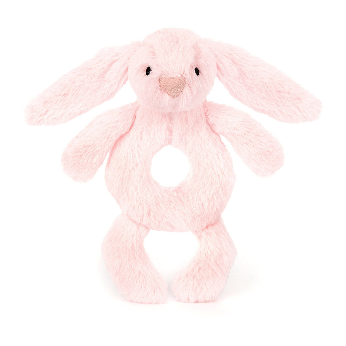 Jellycat Bashful Pink Bunny Ring Rattle - Sonaglio Coniglio Rosa - Apple Pie