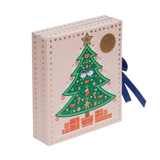 Calendario dell’Avvento Mimi & Lula con 24 accessori e design ad albero di Natale