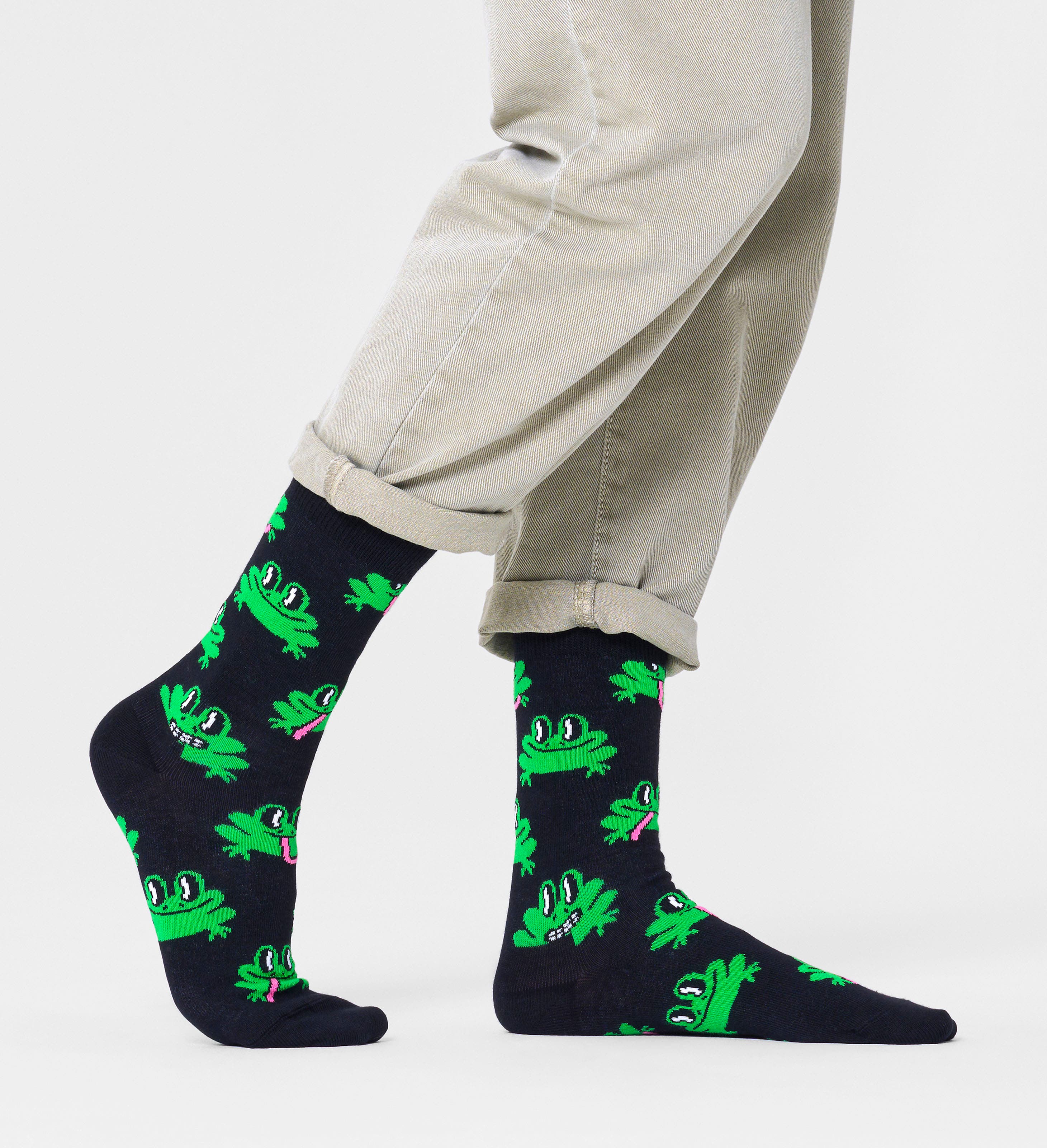 Calzini Happy Socks Crocodile | Un Paio, Fantasie Colorate, Cotone Morbido