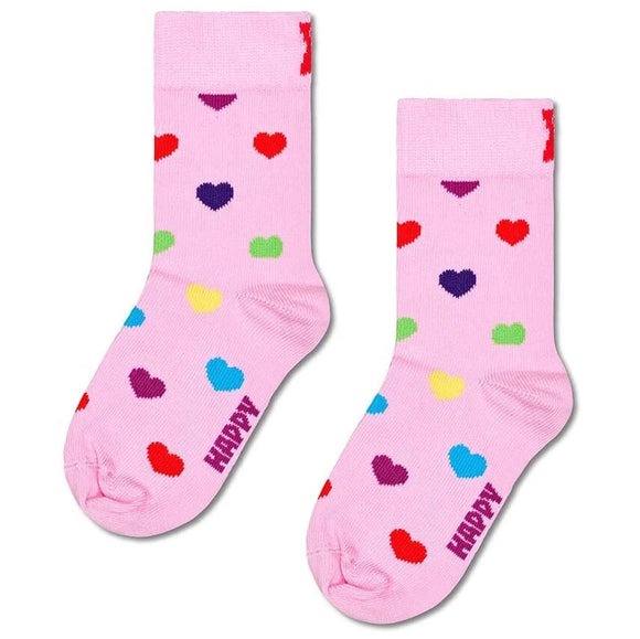 Happy Socks Calzini Bambino Cuoricini Rosa - Apple Pie