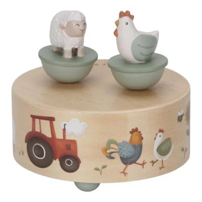 Carillon Little Dutch Little Farm con animali fattoria in legno