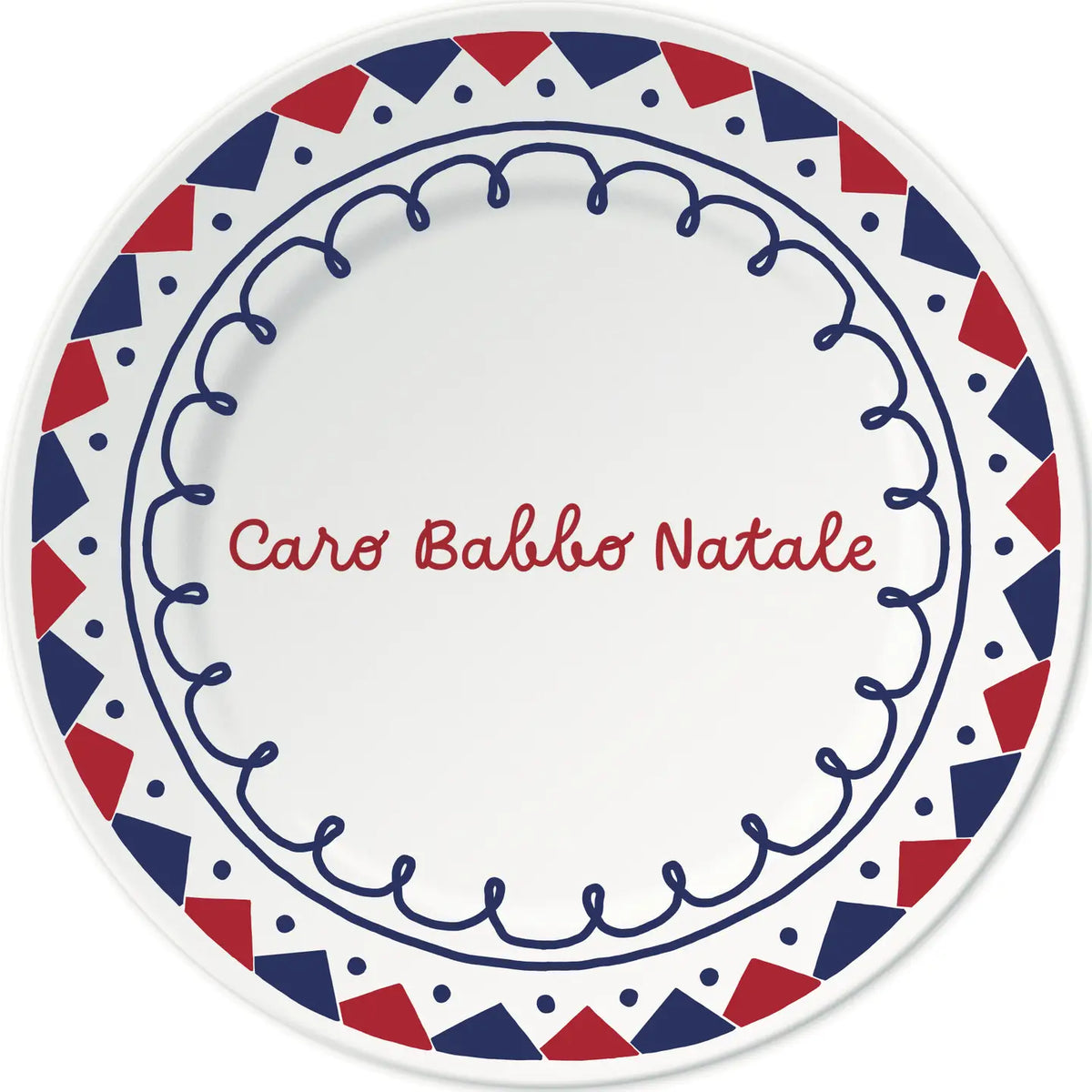 Ilaria I Made in Italy – Piatto “Caro Babbo Natale” | Collezione Magic