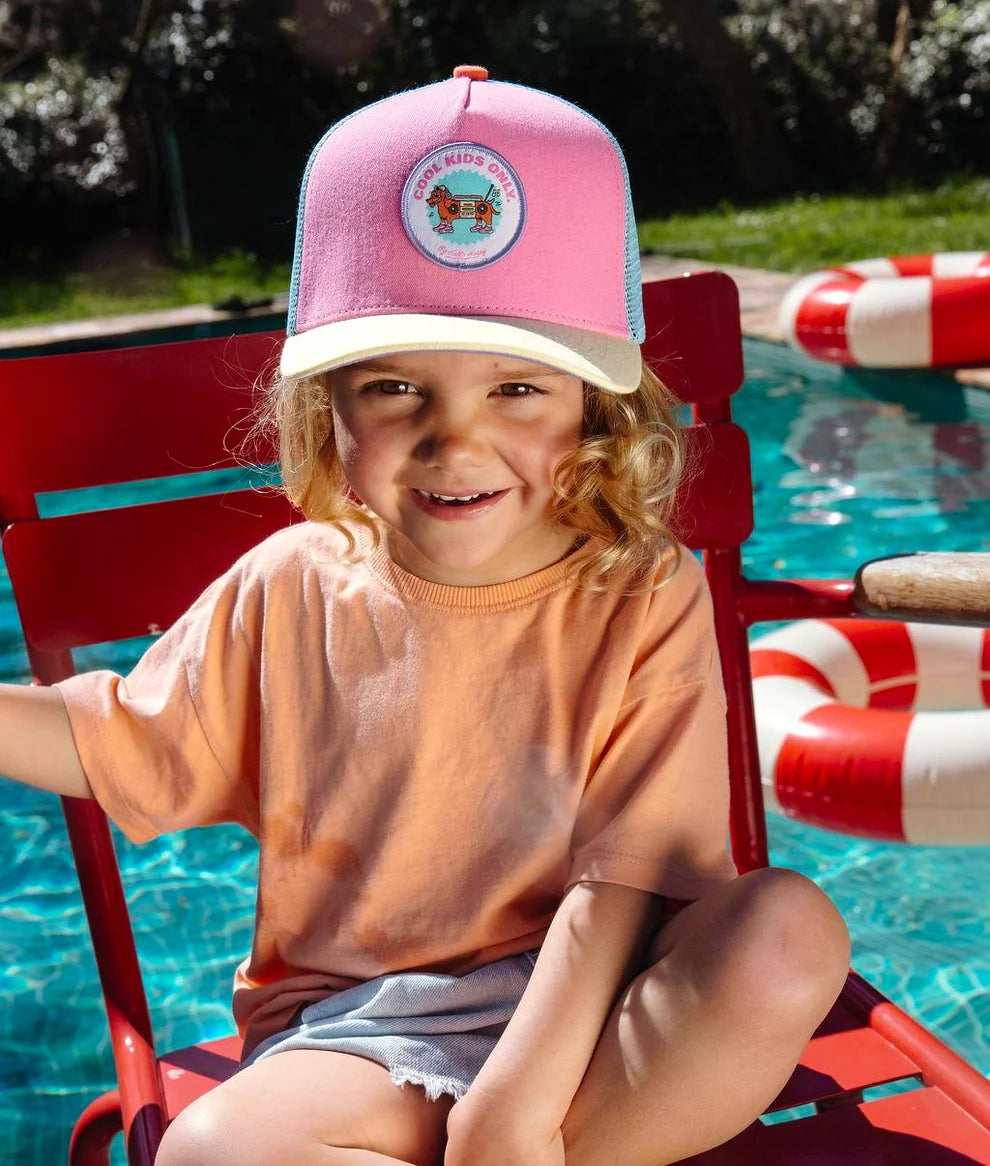 Cappellino Trucker Bambino Hello Hossy Stereo Dog