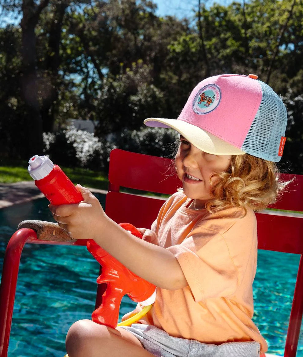Cappellino Trucker Bambino Hello Hossy Stereo Dog