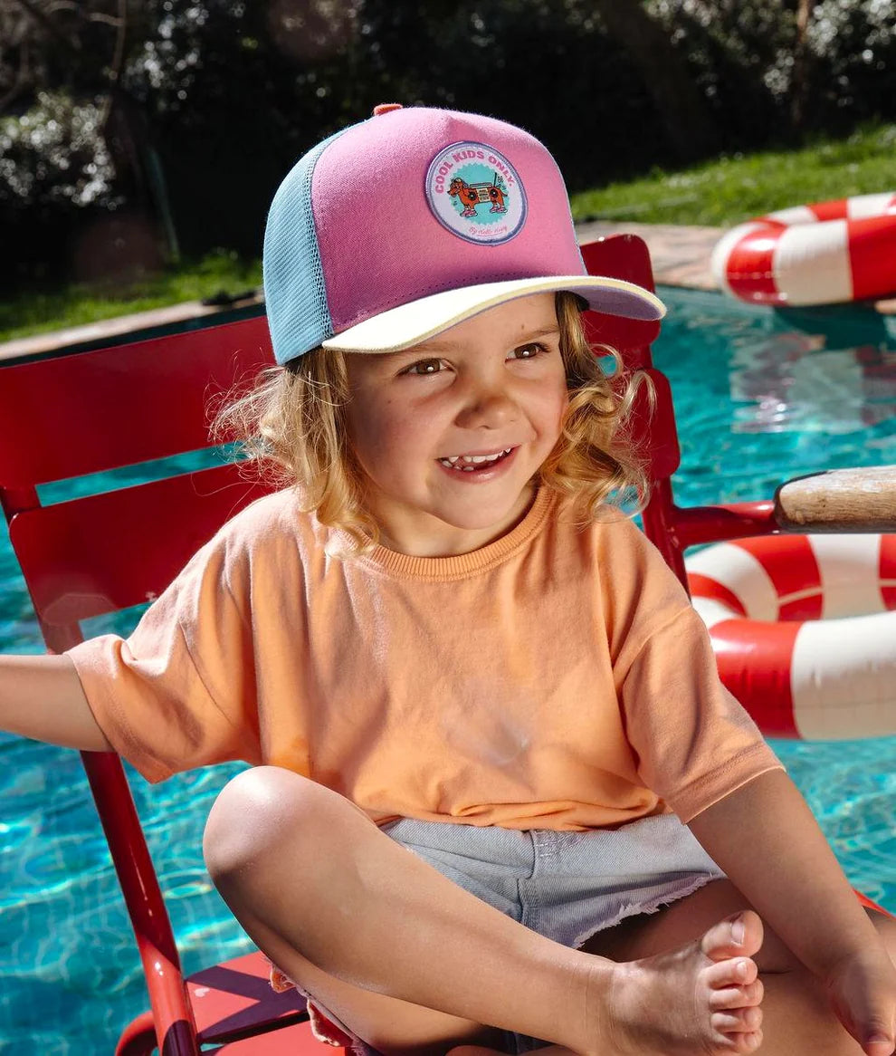 Cappellino Trucker Bambino Hello Hossy Stereo Dog