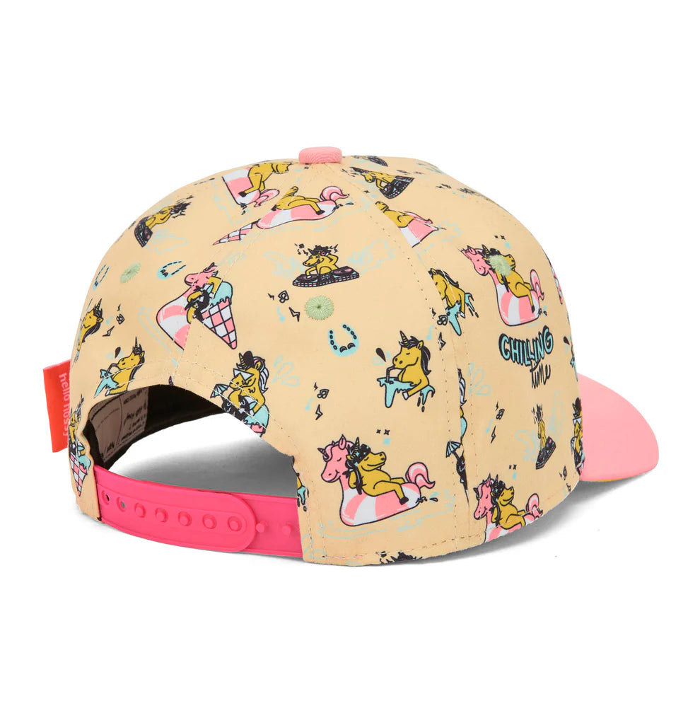 Cappellino Bambina Hello Hossy Unicorn – Visiera Curva Regolabile Eco-Friendly