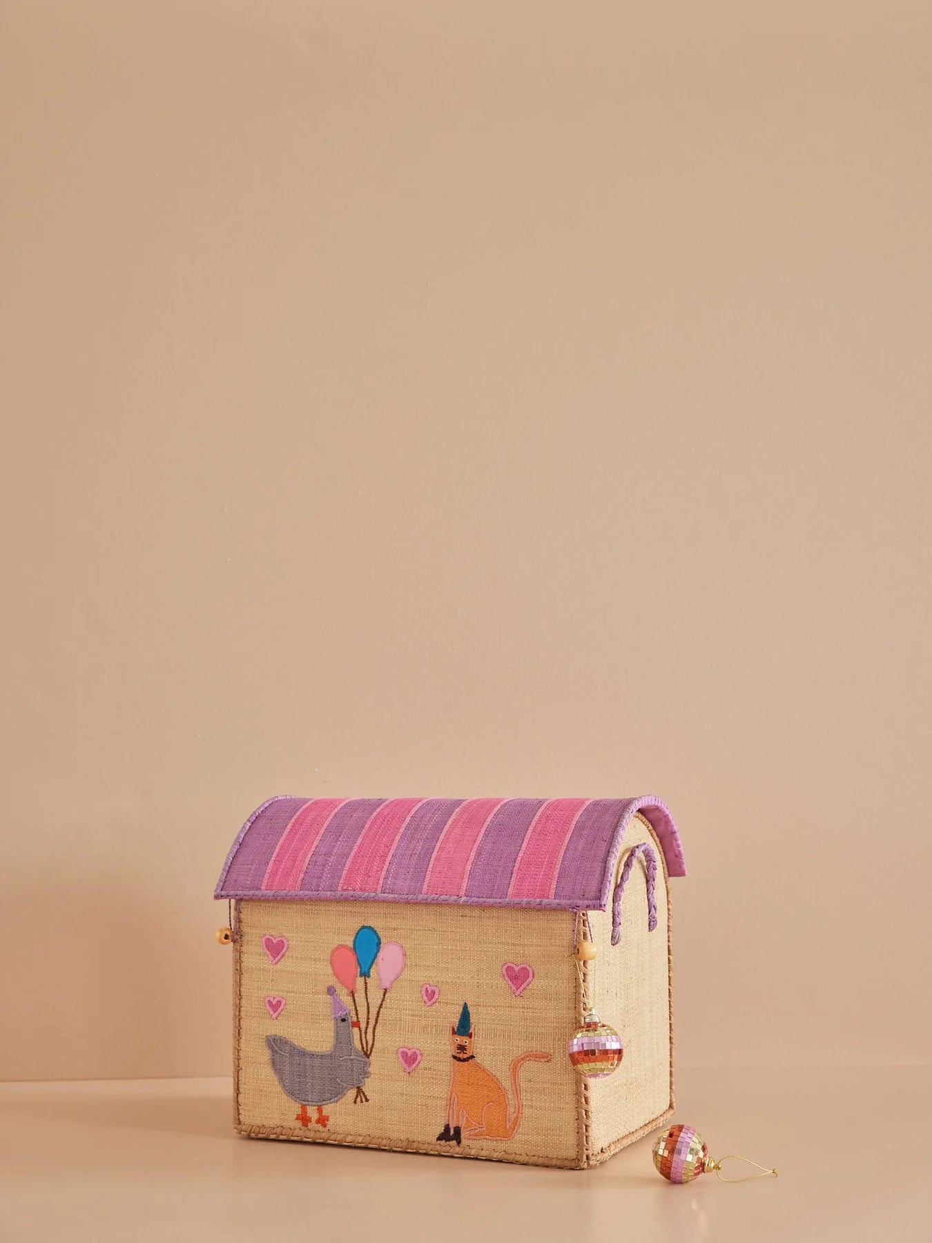 cesto piccolo Rice fatto a mano per cameretta bambini