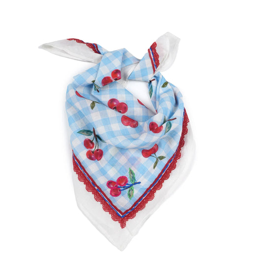 foulard donna ciliegie