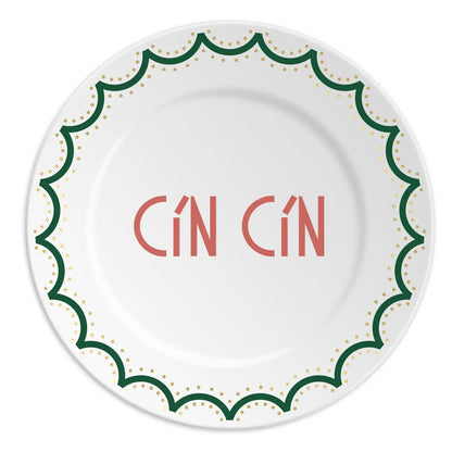 Ilaria I Made in Italy – Piatto “Cin Cin” 16 cm | Collezione Christmas