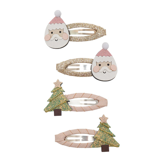 Clic clac natalizi con Babbo Natale e alberi di Natale di Mimi & Lula