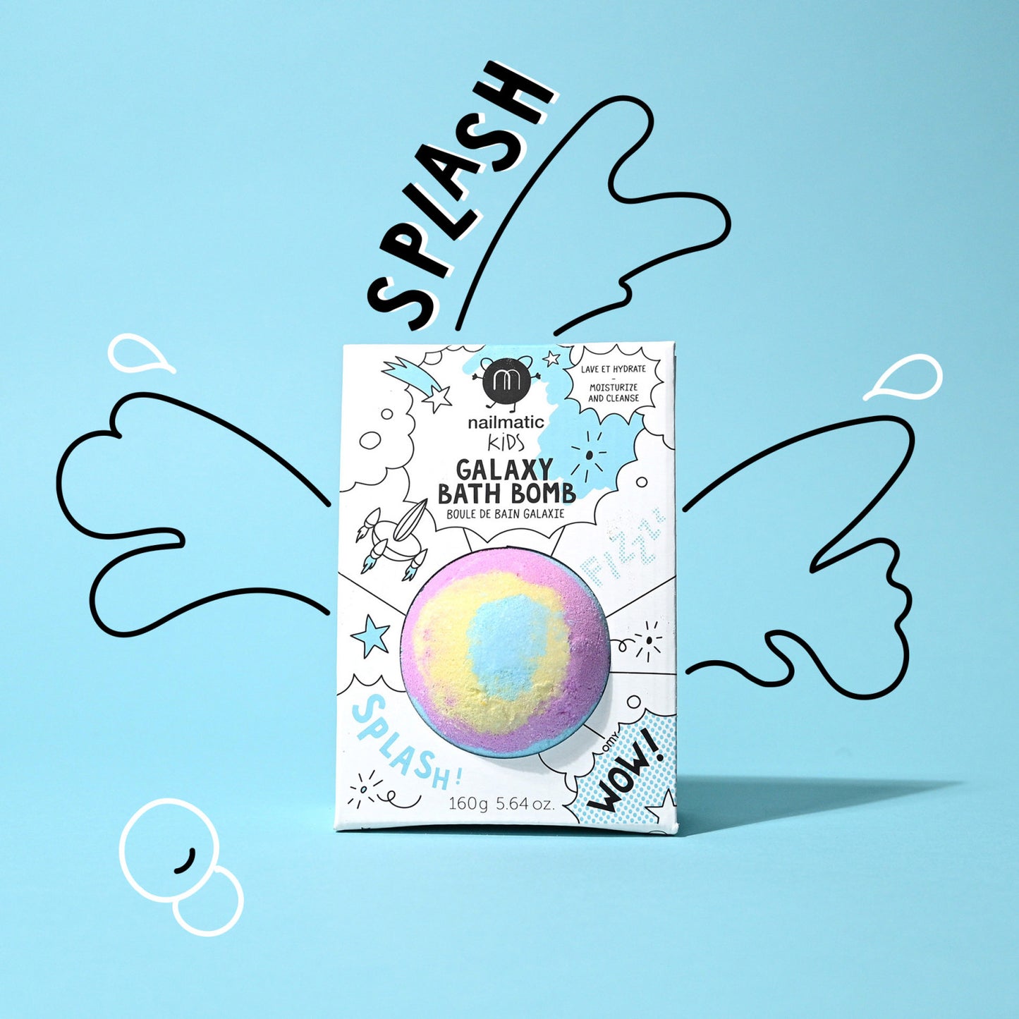 Nailmatic Kids Bomba da Bagno Colorata Galaxy 160 g IN ARRIVO