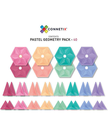 Connetix Costruzioni Magnetiche 40 pezzi - Geometry - Apple Pie