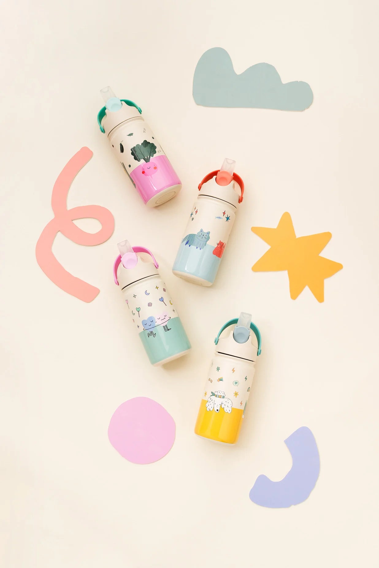 The Cotton Cloud – Borraccia Acciaio Inox 420ml Meowtiful Cats