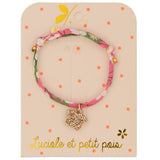 Braccialetto Liberty Betsy Peonia con stella oro - Apple Pie