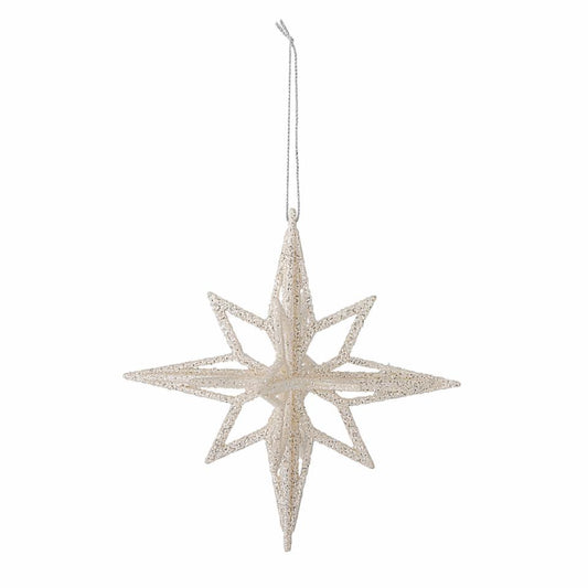 Decorazione natalizia Bloomingville stella argento Ø15cm