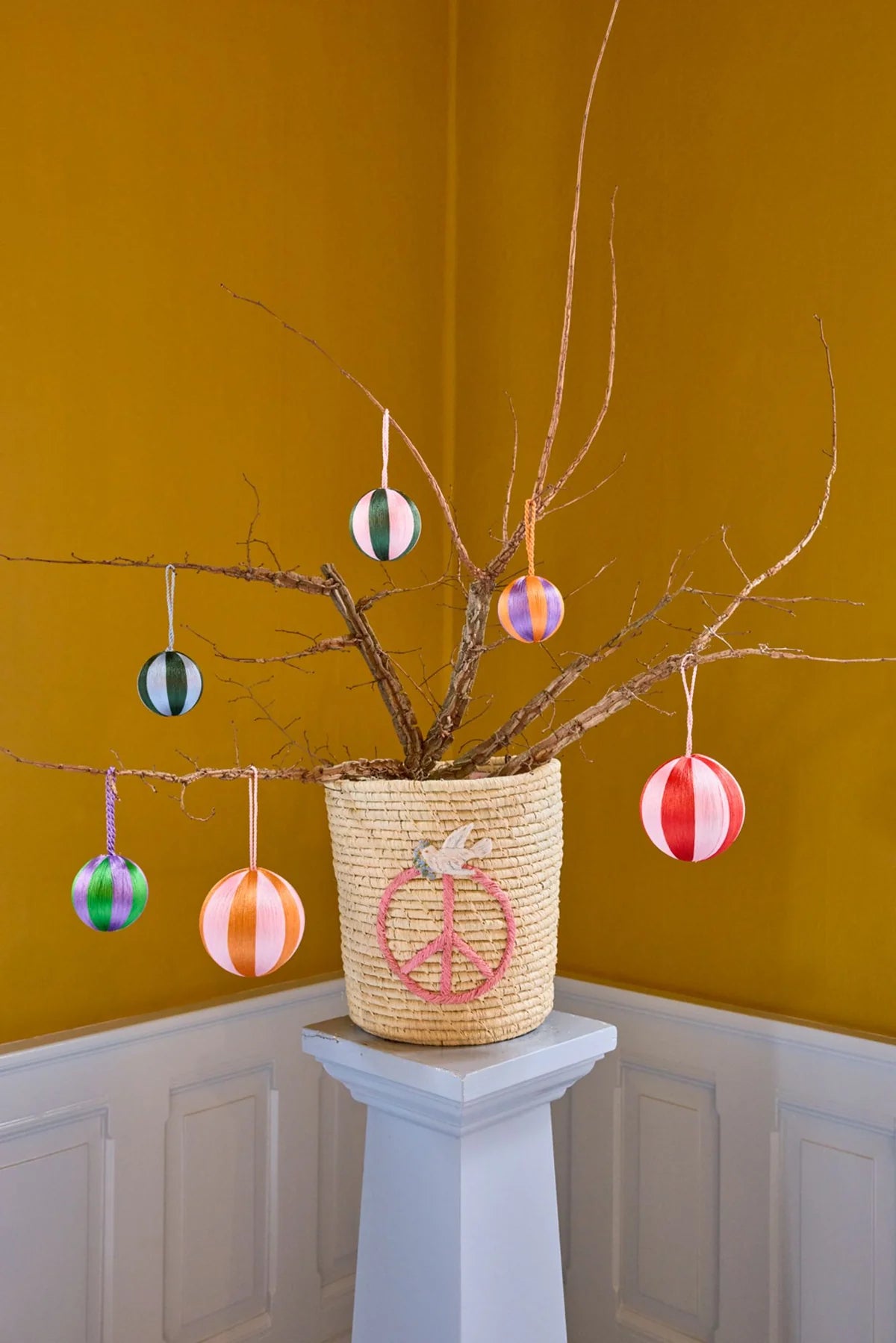 Decorazione natalizia Rice Denmark rotonda rossa