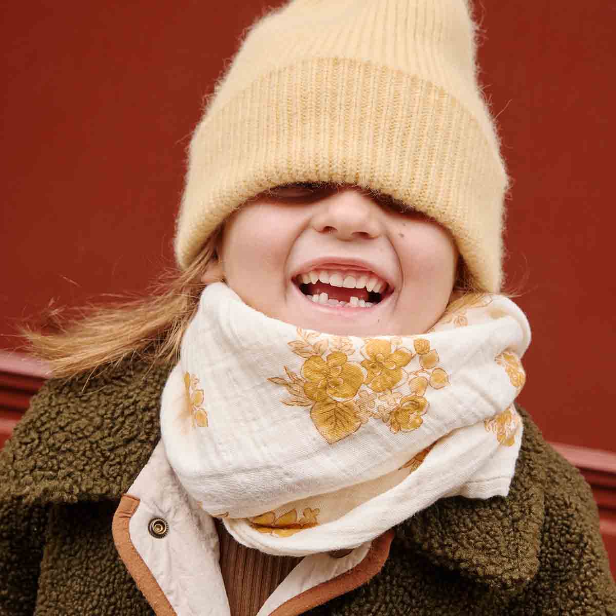 Panno in mussola 70 x 70 cm - Fiore Giallo