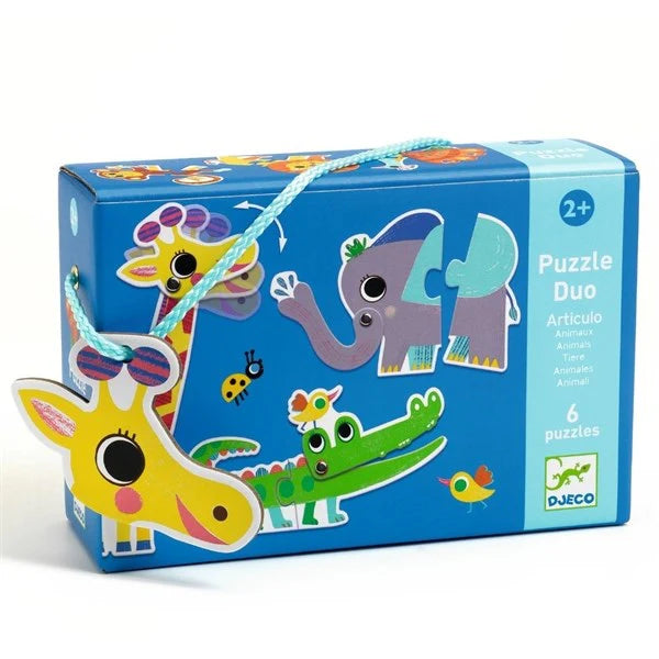 Djeco Puzzle Duo - Animali in Movimento - Apple Pie