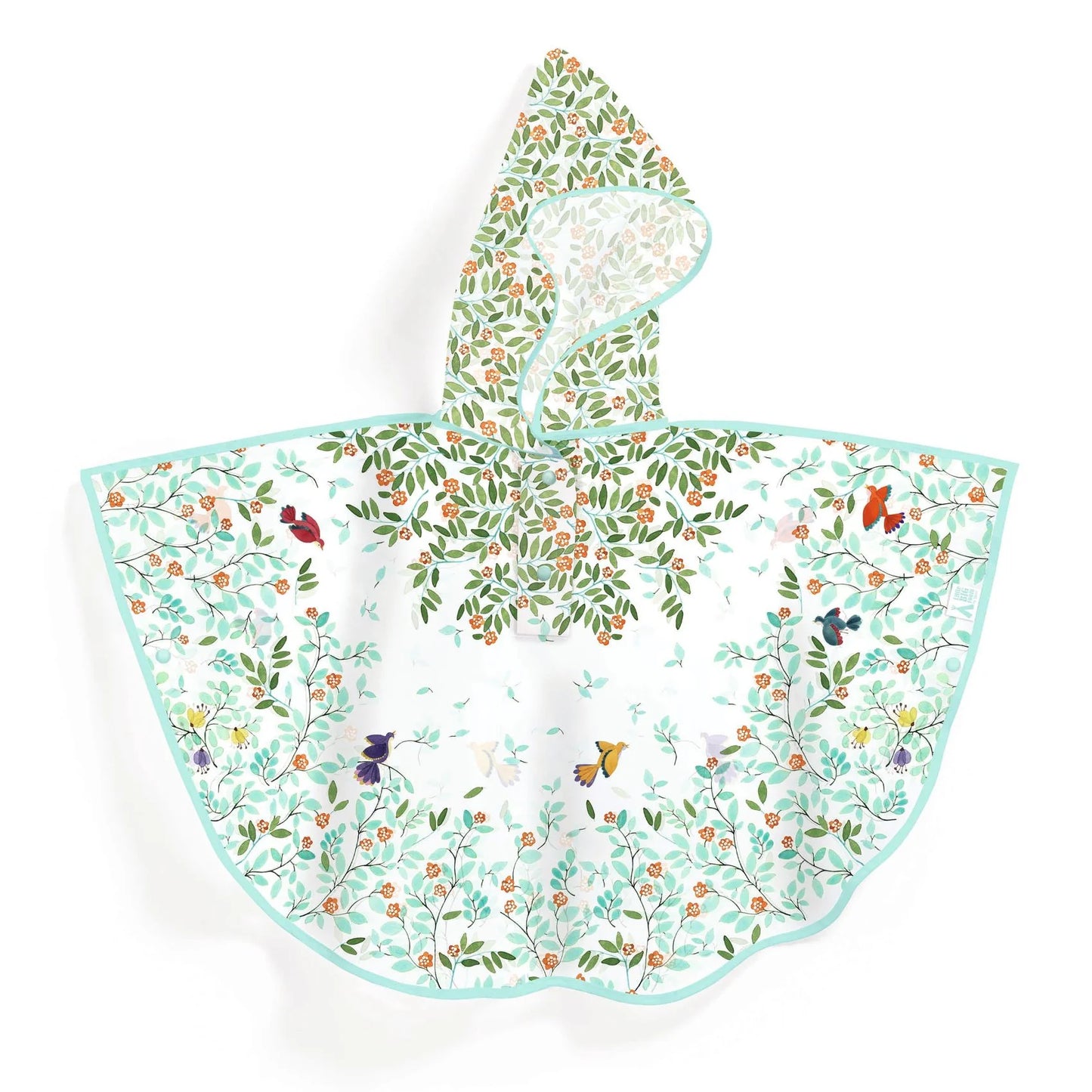 Mantella antipioggia Djeco Foliage 5–7 anni con cappuccio