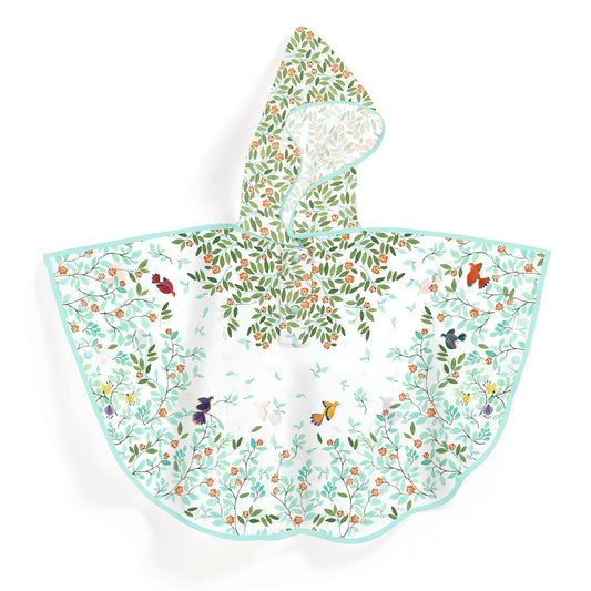 Mantella antipioggia Djeco Foliage 5–7 anni con cappuccio