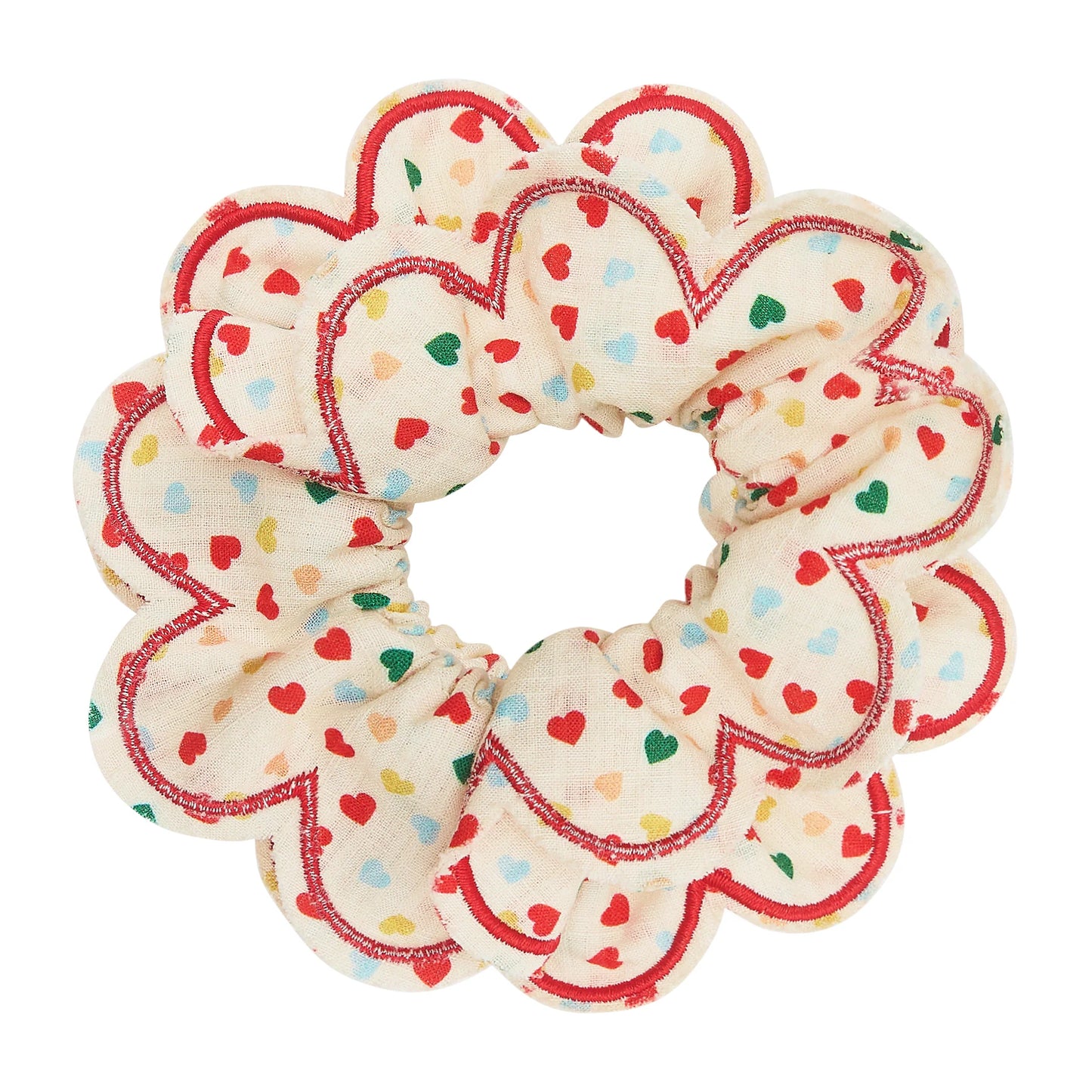 Elastico capelli bambina Mimi & Lula Heart Print Scrunchie con stampa cuori colorati
