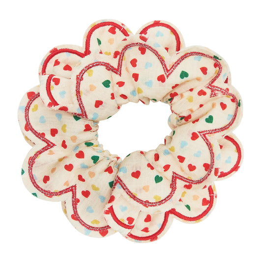 Elastico capelli bambina Mimi & Lula Heart Print Scrunchie con stampa cuori colorati