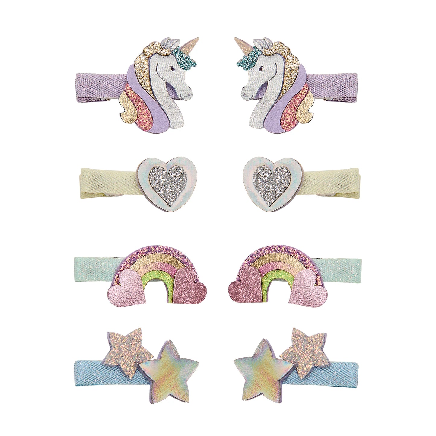 Fermagli capelli bambina unicorno Mimi & Lula glitter pastello