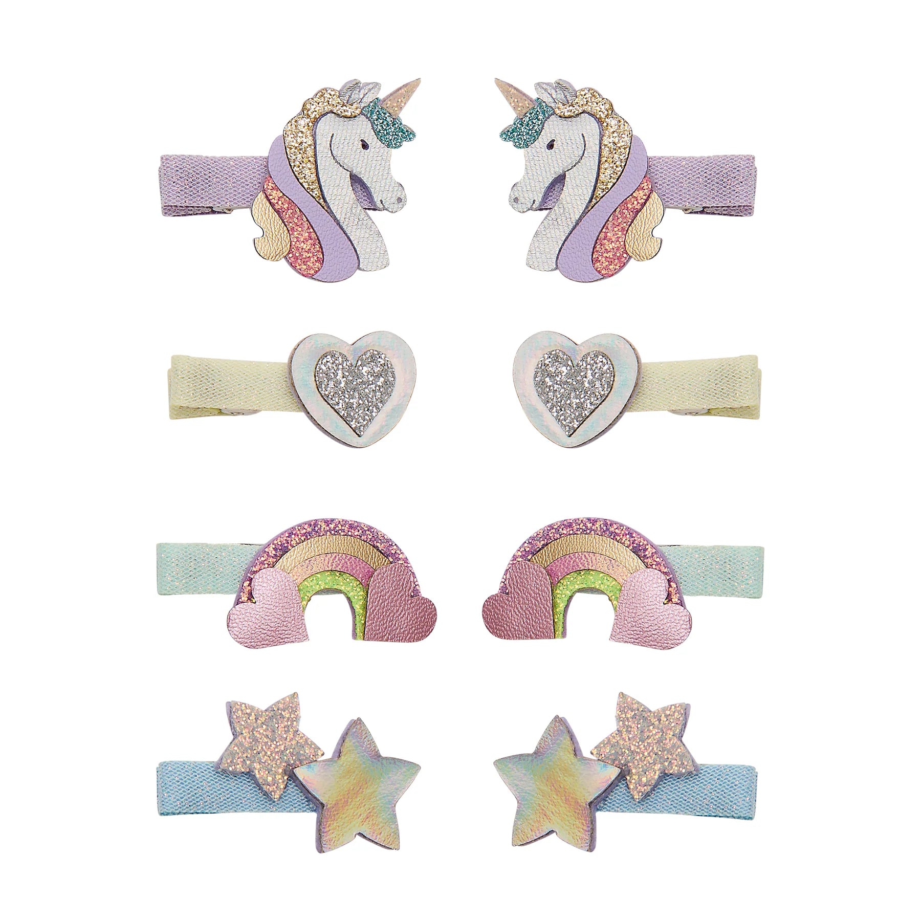 Fermagli capelli bambina unicorno Mimi & Lula glitter pastello