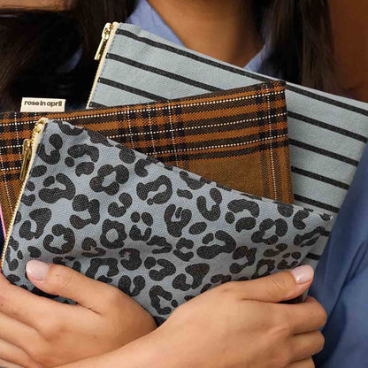 Rose in April | Pochette LILI – Tartan – Cotone 100% – Made in Portugal