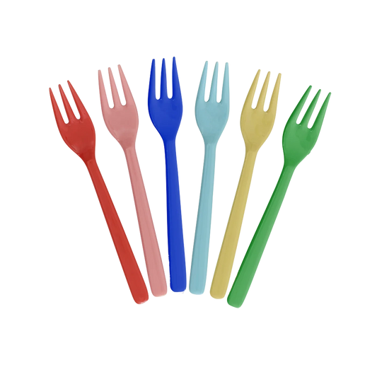 Forchettina da dolce in melamina multicolor Rice Denmark venduta singolarmente