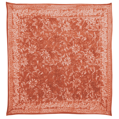 Foulard quadrato 60x60 cm Bonheur du Jour Meera Terracotta boho chic