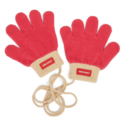 Hello Hossy | Handy Framboise Gloves – Guanti Bambini – Cotone Biologico