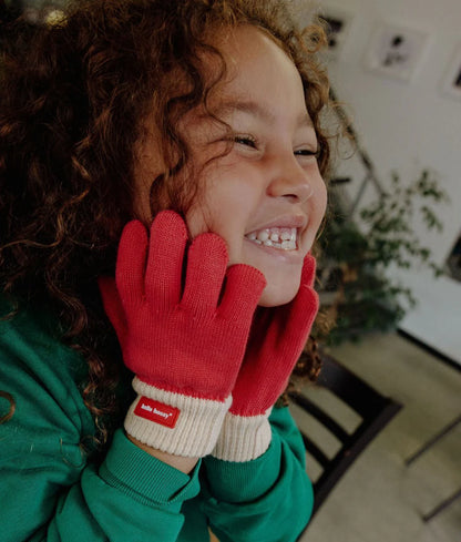 Hello Hossy | Handy Framboise Gloves – Guanti Bambini – Cotone Biologico